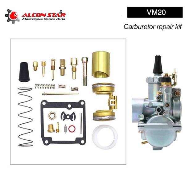 

motorcycle fuel system alconstar - replacement carburetor repair kit for mikuni vm20 pit dirt bike performance part