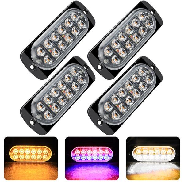 

led thin flash 12-24v body side warning light truck/van taillight emergency lights