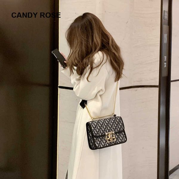 

designer luxury bag presbyopic chain bag versatile simple fashion shoulder crossboby messenger canvas jacquard famous design wo