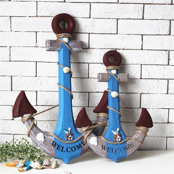 

novelty items mediterranean style retro old anchor home bedroom living room el decoration wall hanging wooden painting process