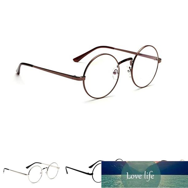 

korean vintage eyeglasses round metal frame spectacles clear lens eye glasses accessoryÂ factory price expert design quality latest style ori, White;black