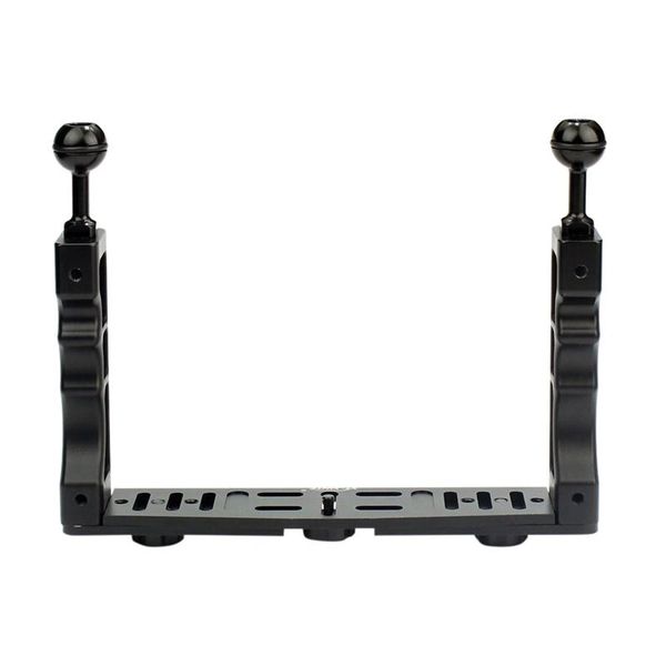 

handheld handle hand grip stabilizer rig underwater scuba diving dive tray mount / led light for camera sjcam smartphone stabilizers