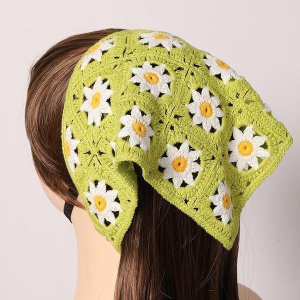 

hair accessories flower knitting headscarf ribbon headband turban head wear