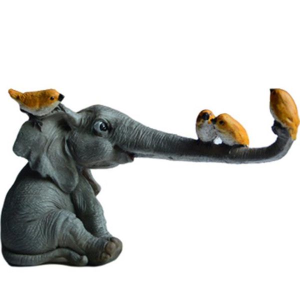 

novelty items daily collection lucky elephant figurines fairy garden animal ornaments home decor tabledecoration souvenir crafts
