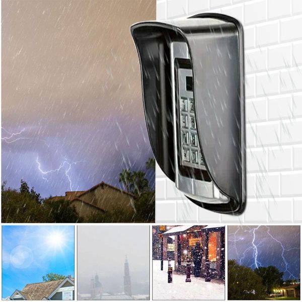 

shade waterproof cover for wireless doorbell ring chime button transmitter launchers heavy rain snow outdoor #40