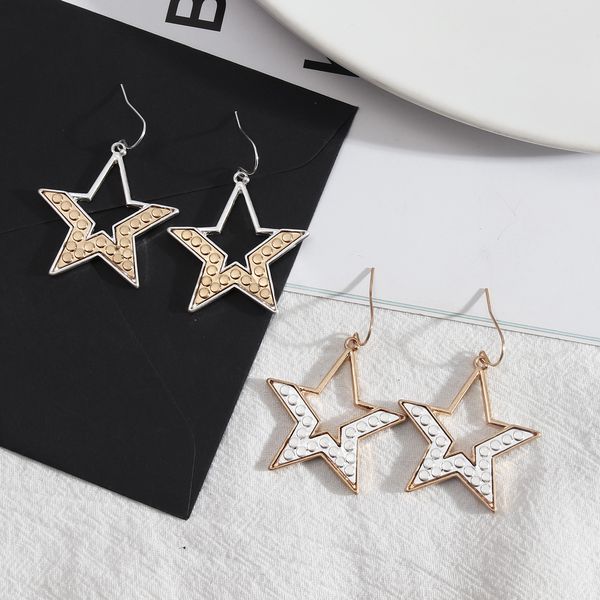

fashion stars dangle chandelier inlaid wild trend earrings gold silver plating colors party birthday gift ear accessories for women