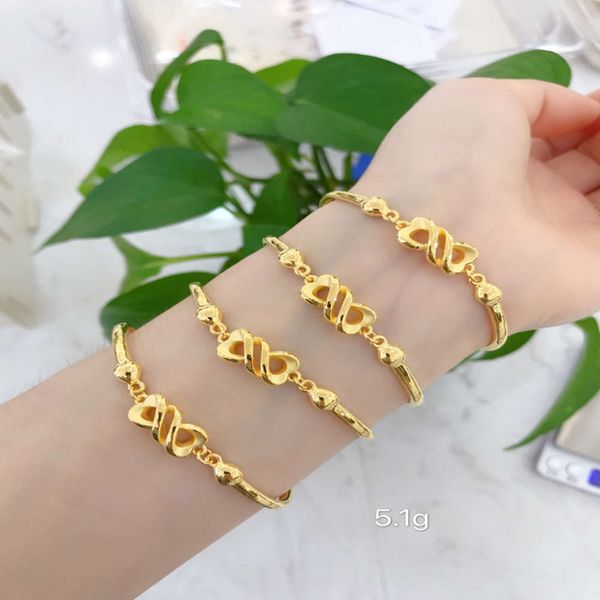 

fashion pure clover star half hard gold perfect bracelet production, Black