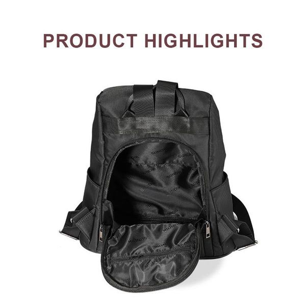 

backpack women nylon teen girl school bag fashion travel tote