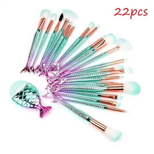 

out2021 sale brush 22pcs eye shadow face foundation eyebrow eyeliner concealer brushes professional nylon hair june241