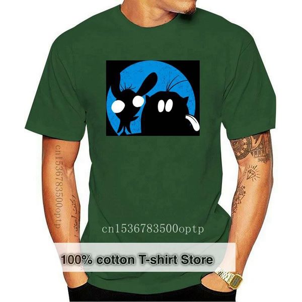 

men's t-shirts ren j t-shirt stimpy & and figures, White;black