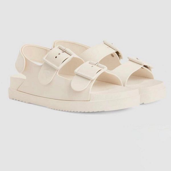 

2021 temperament women straps sandals fashion summer ladies flats beach slippers lastest woman casual slides with box large size 35-46, Black
