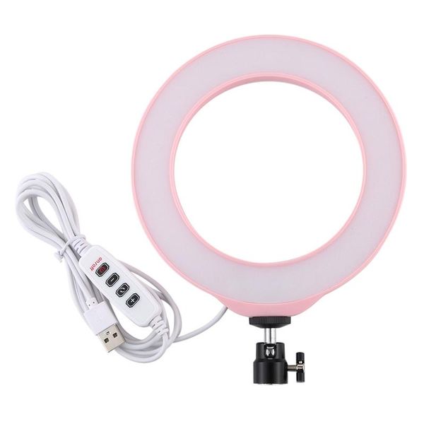 

rise-puluz pu378f usb 6.2 inch 3 modes 3200k 5500k dimmable led video ring light with cold shoe tripod ball head po studio ac flashes