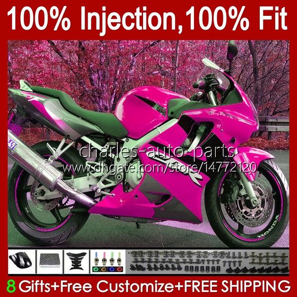 Carenature OEM moto per HONDA CBR 600 F4 FS CC 600F4 CBR600F4 Rose Black 1999 2000 Carrozzeria 54No.105 CBR600FS 600CC 1999-2000 CBR600 F4 99 00 Corpo stampo ad iniezione