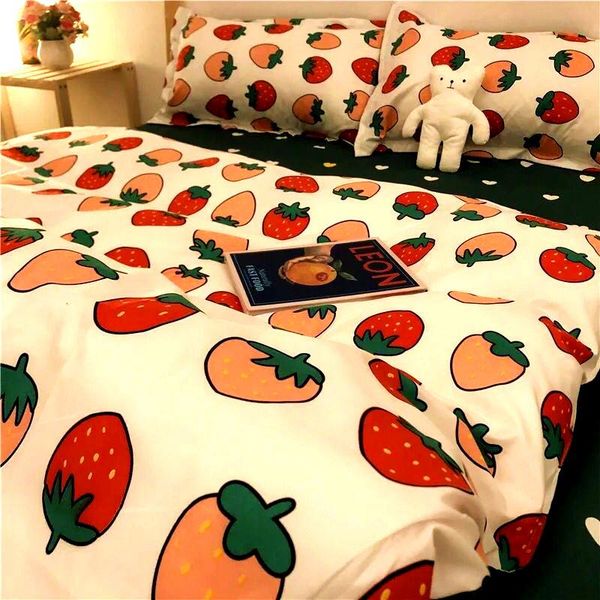 

bedding sets 2021 home textile spring duvet cover pillow case bed sheet adults linens set king