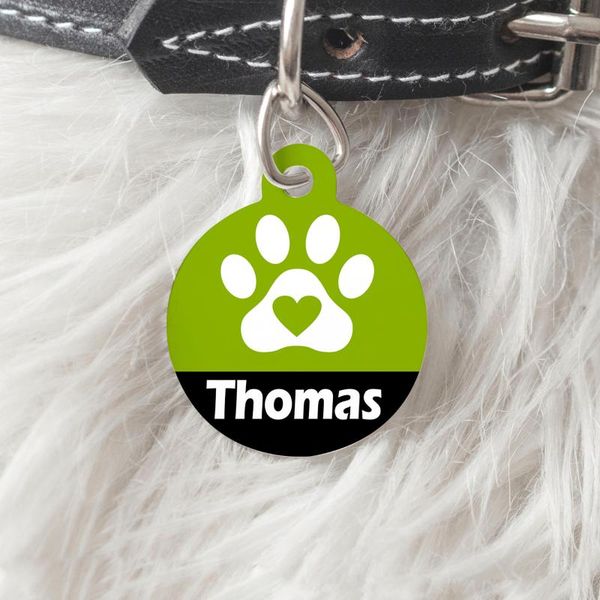 

cat collars & leads personalized dog id tags custom puppy pet name collar tag pendant accessories round dt03