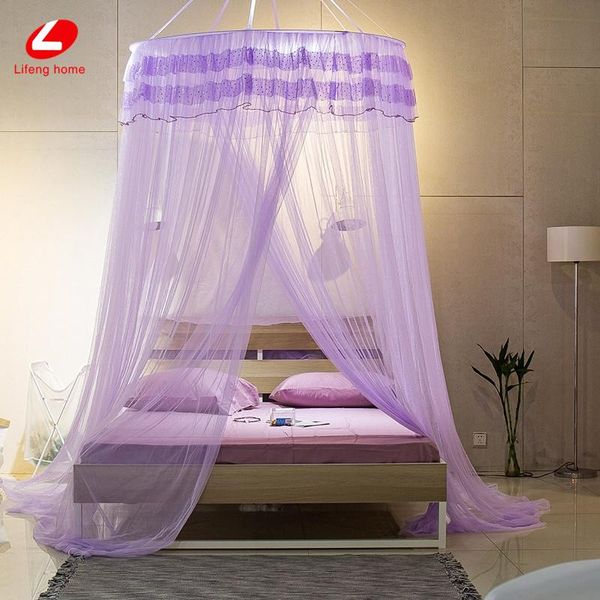 

mosquito net summer 1.8m bed use hung dome big size dots freshness bug prevent curtain single door open 100*275*1200cm