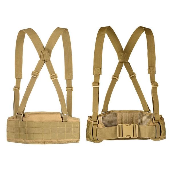 Cintura Apoio Cinto Militar Exército Tático Especial 1000D Nylon Homens Combate Hunting Ajustável Suspender