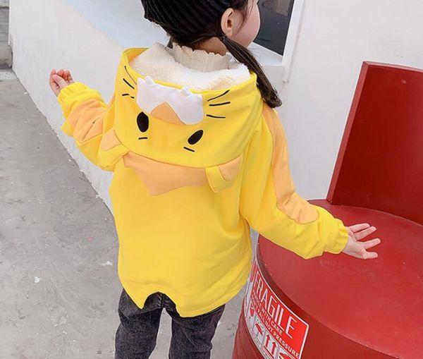 

lion thicken warm cildrens winter jacket for girls fleece infant overcoat winter clothes for boys yellow, Blue;gray