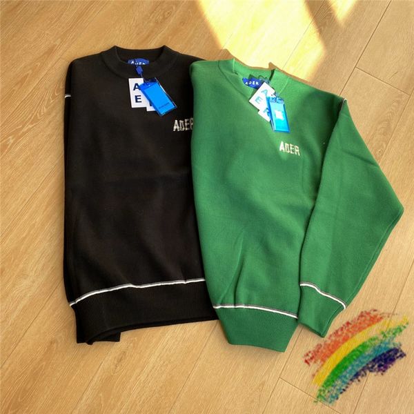 

sweatshirts adererror sweater men women letter loose knit stitching contrast color ader error hoodie sweatshirts, Black