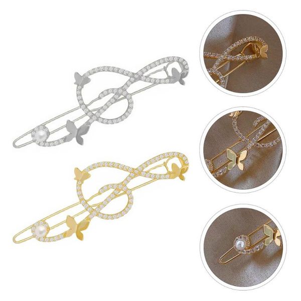 

hair clips 2pcs alloy note barrettes accessories hairpins for girl