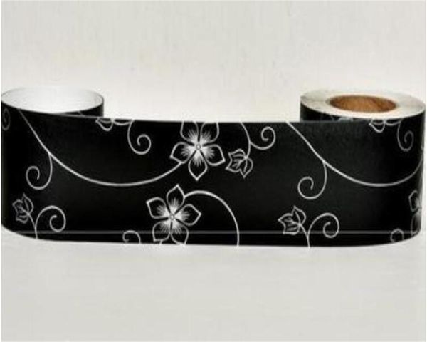 

wallpapers behang self adhesive wallpaper waist line restaurant bedroom paste sticker room tile waterproof belt