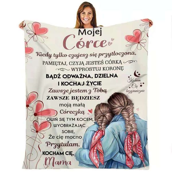 

ins envelope flannel coral blanket message air conditioning cover blanket printed blanket polish