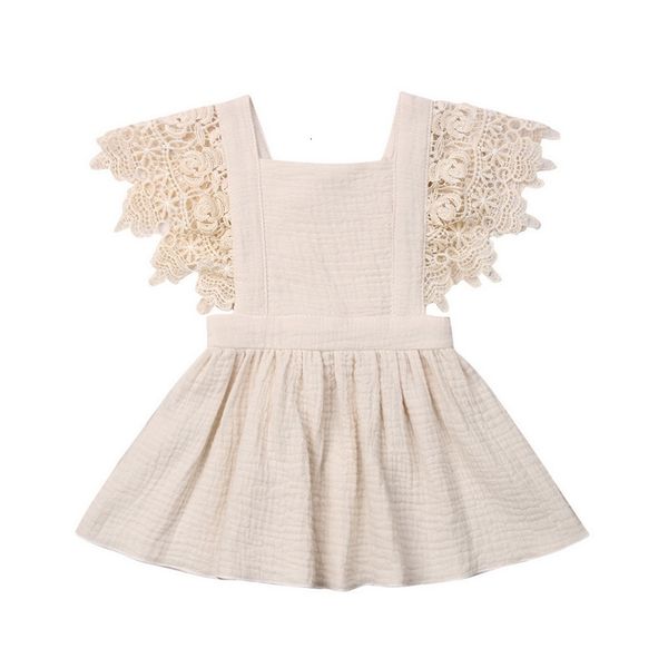 

girl's dresses lace baby girls solid color ivory navy brown sleeveless party kids clothes mn001 oo1q, Red;yellow