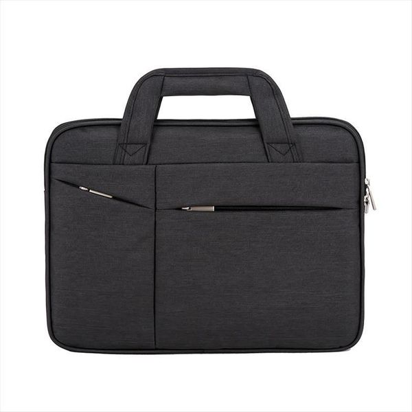 

16in men simple briefcase oxford cloth waterproof wear resistant lapbag wt