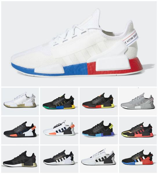 

2021 dazzle camo nmd r1 v2 mens running shoes aqua tones mexico city metallic core triple black white munich men women outdoor trainers spor