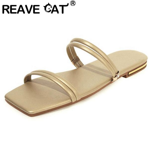 

cat 2021 women slipper open toe flat slip-on classic concise simple big size 34-43 casual summer silver golden a3860 slippers, Black