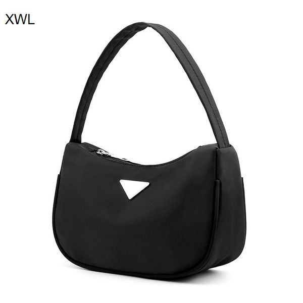 

new single shoulder bag trend versatile large capacity leisure fashion simple solid color portable women's nylon