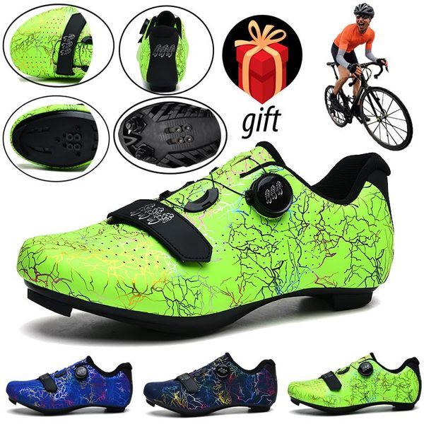 

cycling footwear men's outdoor sports shoes self-locking road bike non-slip breathable mtb spd racing, Black