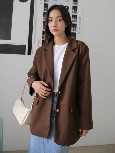 

dazy lapel collar flap pocket overcoat m2da#, Black