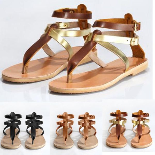 

womail shoes for womens flip flops flats sandals open toe slip-on buckle strap beach sandaliasÂ deÂ veranoÂ paraÂ mujerÂ m26, Black