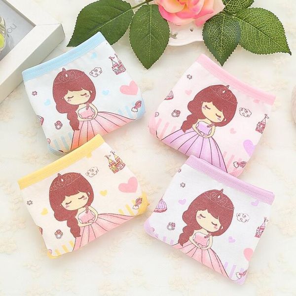 

random color girl cotton briefs short cute cartoon baby shorts, Black