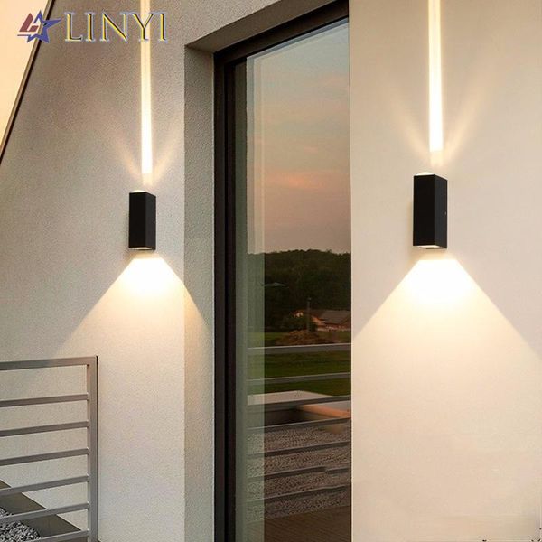 

wall lamp nordic style simple villa courtyard el external corridor creative up and down beam of light fixture