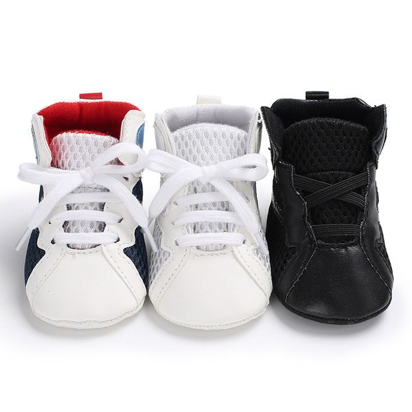 

baby shoes girls first walkers crib sneakers newborn leather basketball infant sports kids fashion boots children slippers toddler lace up w