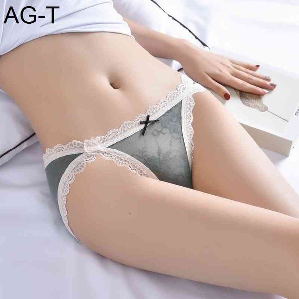 

2021 new lace transparent briefs for women, Black;pink