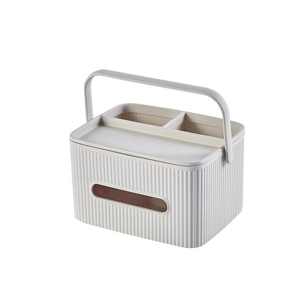

home office tissue box living room deskholder 4 compartments space saving hold phones desk organizer car with handle boxes & napkins