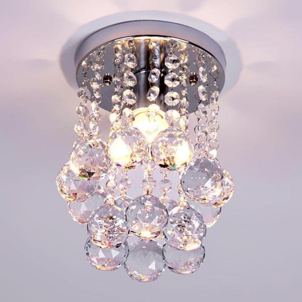 

modern lustre led crystal bal chandelier lamp mini ac110-260v lighting fixture pendant ceiling chandeliers