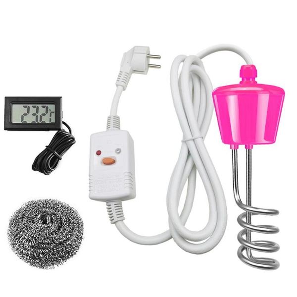 

bath accessory set 2500w water heater pool stainless steel immersion suspension electric with leakage protection uk/au/eu plug