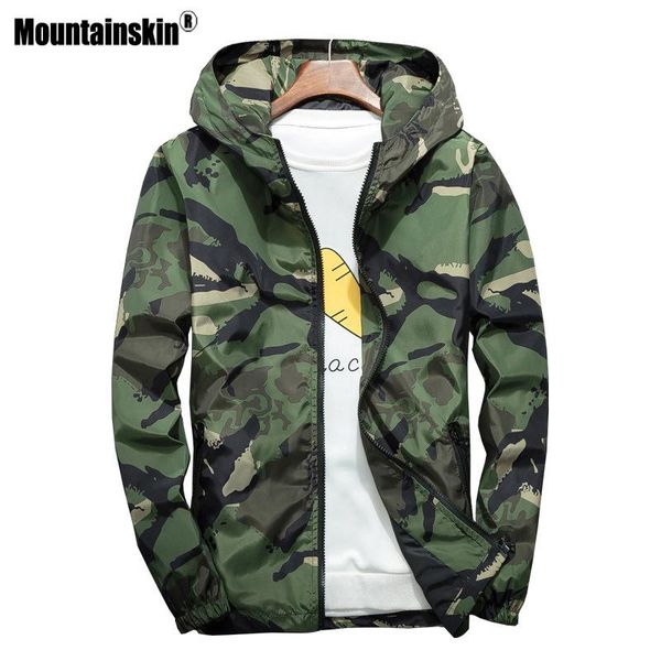 

men's jackets mountainskin jacket hooded camouflage coat mens clothing spring casual male outerwear plus size 6xl 7xl sa475, Black;brown