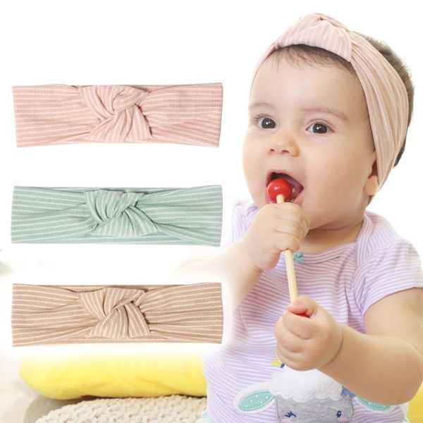 

3pcs 2021 baby elastic flower headband dots turban girls bowknot hairband toddler infants accessories set pography props hair, Slivery;white
