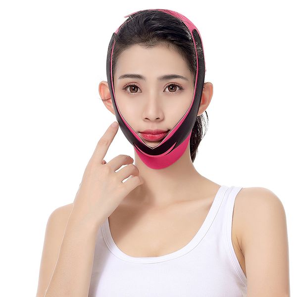 Elastic Facial Slimming Bandage V Linha Rosto Shaper Mulheres Chin Cheek Levante Cinto Massagem Correia Face Skin Care Beauty Tools XG0191