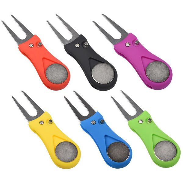 

golf training aids 25mm pitchfork accessories fork mini foldable marker drop ship