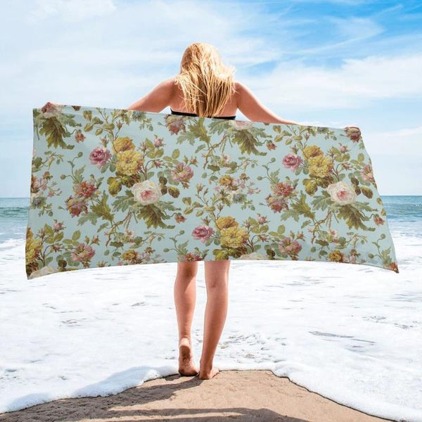 

towel abstract the flowers beach luxury quick-dry microfiber bath towels yoga mat sport swimming