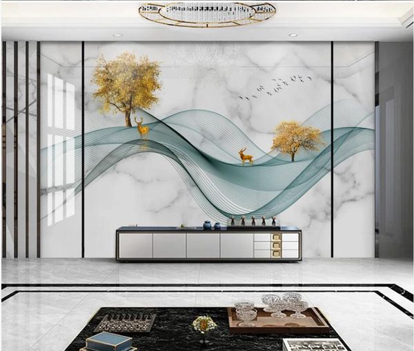 

modern line white marble background wall papel de parede wallpaper 3d wallpapers