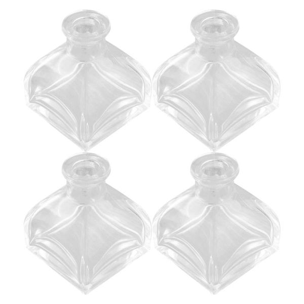 

4pcs 100ml home car glass diffuser bottles storage container & jars