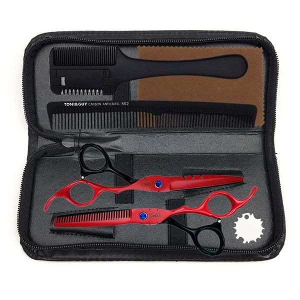 

6" 440c hairdresser's scissors cutting shears thinning professional hair hairstylist salon tool barber set
