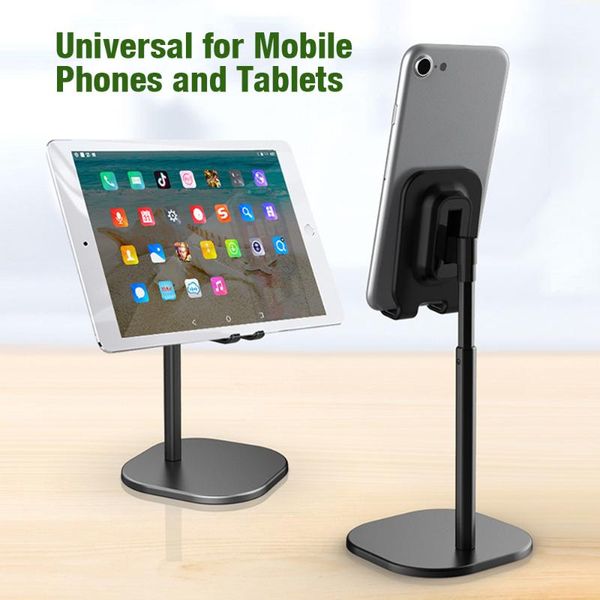 

cell phone mounts & holders universal deskholder tablet stand for ipad mobile ulti-angle adjustment metal table bracket mount live vlog